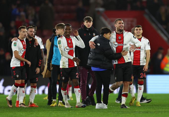 Svetniki iz Southamptona so priredili veliko presenečenje in izločili osemkratnega zmagovalca angleškega ligaškega pokala. | Foto: Reuters