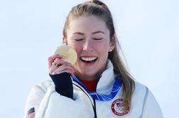 Ganjena Mikaela Shiffrin bučno proslavila zlato odličje