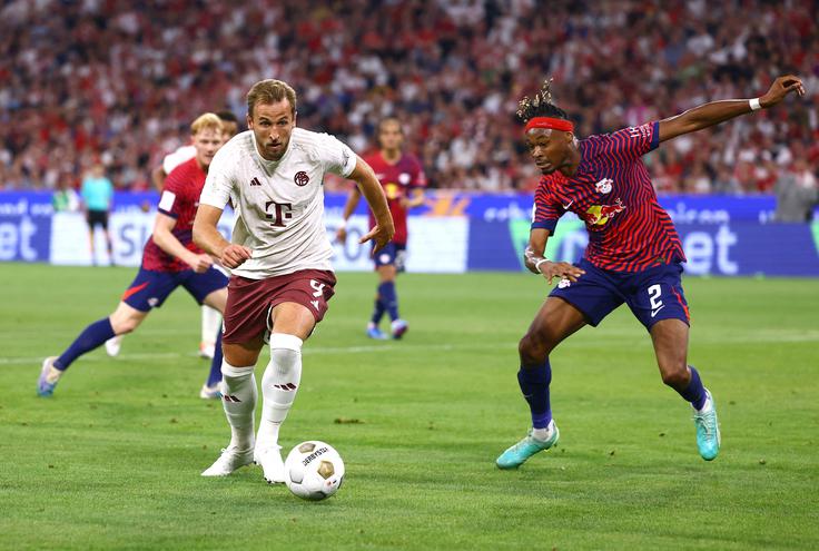 Harry Kane je le dan po podpisu pogodbe že debitiral za Bayern. | Foto: Reuters