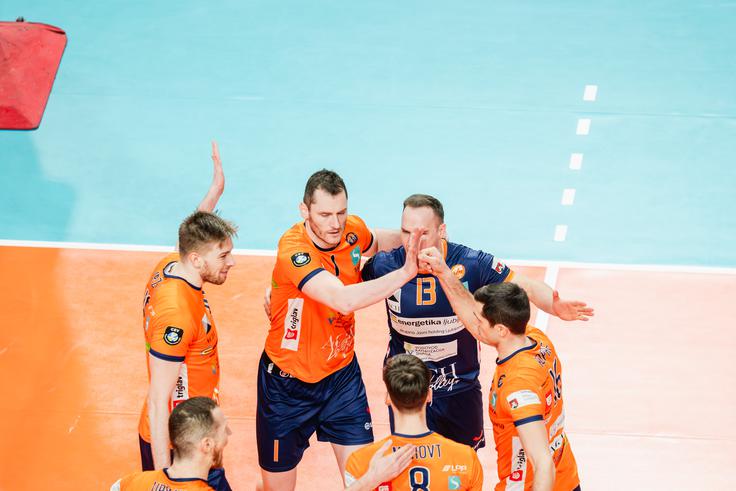 ACH Volley je pričakovano, brez izgubljenega niza, premagal Panvito Pomgrad. | Foto: ACH Volley Ljubljana