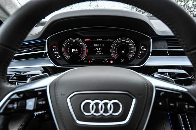 Digitalne merilnike poznamo že iz preostalih Audijevih modelov. | Foto: Gašper Pirman
