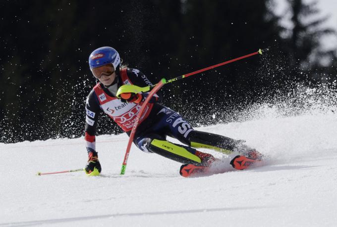 Mikaela Shiffrin je dosegla svojo 60. slalomsko zmago. | Foto: Reuters