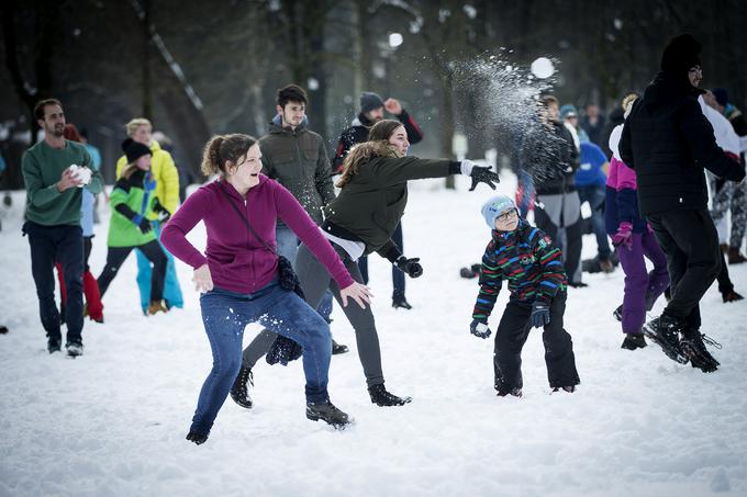 Snežni spopad kepanje | Foto: Ana Kovač