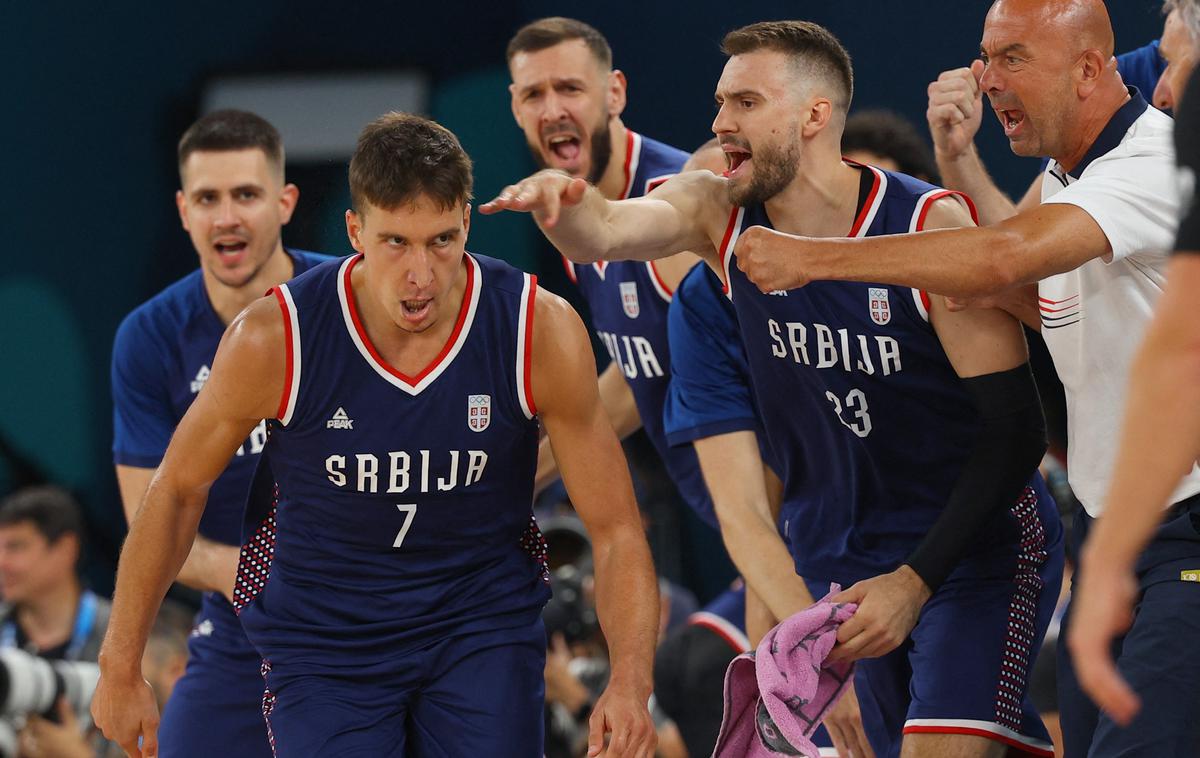 Pariz 2024 košarka Srbija Bogdan Bogdanović | Srbija je iz minute v minuto igrala bolje in bila neustavljiva v napadu. | Foto Reuters