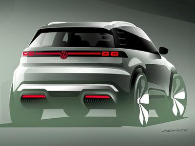 Uradno: skice novega Volkswagnovega SUV-ja, na cestah že leta 2027 #foto