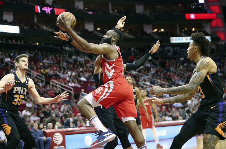 James Harden je še 25. v sezoni dosegel vsaj 40 točk. | Foto: Reuters