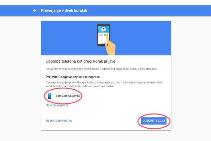 Preverjanje v dveh korakih Google 3 | Foto: Matic Tomšič