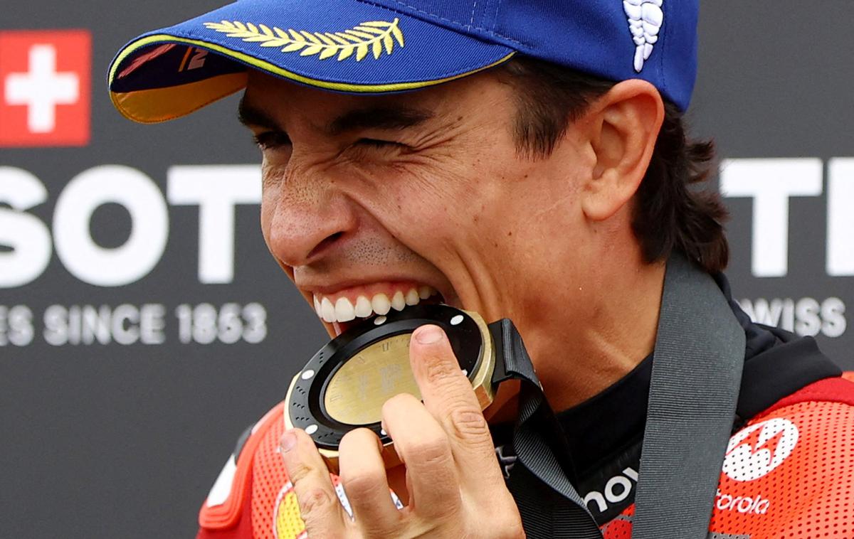 Marc Marquez | Španec Marc Marquez se je razveselil nove zmage. | Foto Reuters