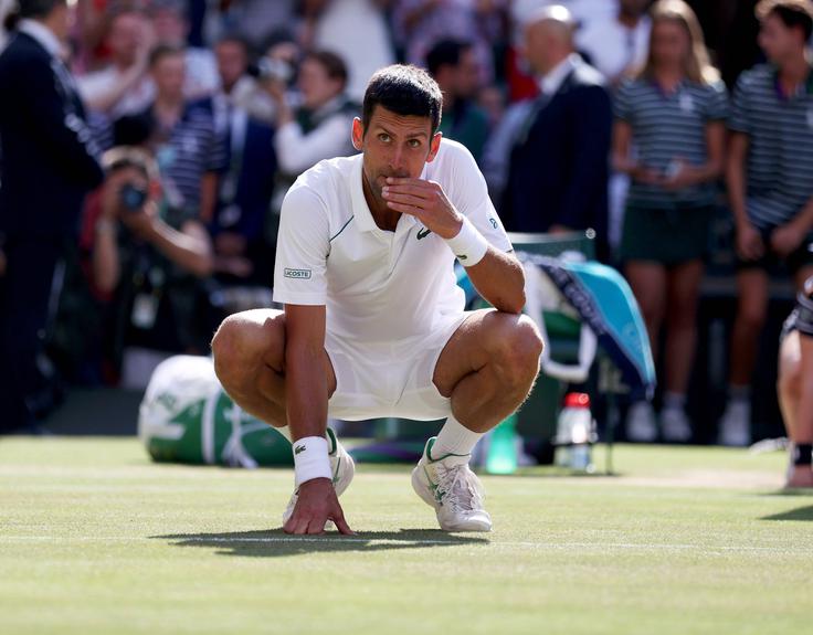 Novak Đoković je lani zmagal Wimbledon, a ni dobil nobene točke. | Foto: Guliverimage/Vladimir Fedorenko