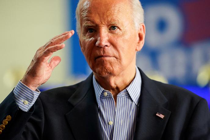 Joe Biden | "V letu 2020, ko sem bil izvoljen za predsednika ZDA, je le devet članic zveze Nato porabljalo za obrambo dva odstotka BDP. Letos jih bo najmanj 23," je dejal Joe Biden. | Foto Reuters