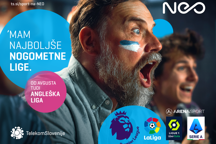 Telekom Slovenije v programsko shemo dodaja Arena Sport 1 Premium