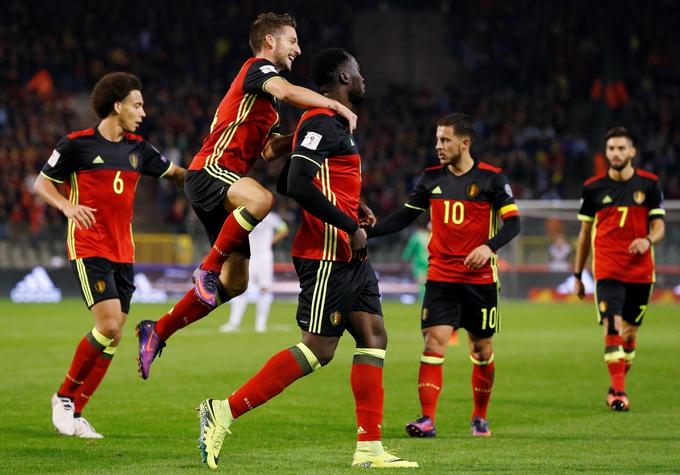 Belgija ima zelo razigran napad, a tudi odlično obrambo, ki v teh kvalifikacijah še ni kapitulirala. | Foto: Reuters