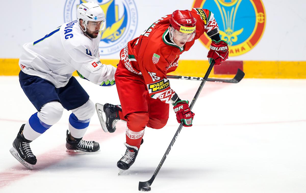 Belorusija Slovenija svetovno prvenstvo v hokeju SP 2019 | Slovenci so na drugi tekmi turnirja v Latviji z 2:0 premagali Belorusijo. | Foto Matic Klanšek Velej/Sportida