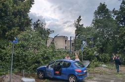 V silovitem neurju v Skopju 15 poškodovanih: bilo je, kot da bi pustošil tornado