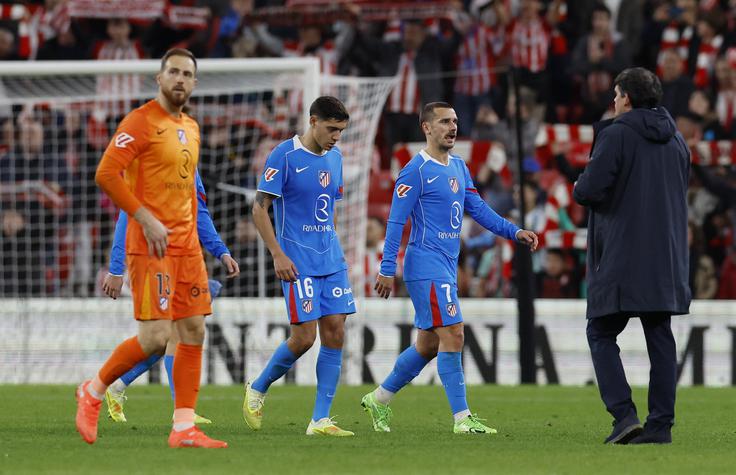 Atletico je ostal brez točk na gostovanju v Baskiji. Za vodilno Barcelono zdaj zaostaja že devet točk. | Foto: Reuters