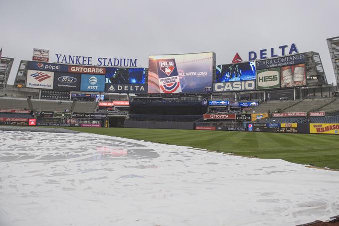 New York Yankees tekme igrajo na štadionu Yankee v Bronxu, v New Yorku. | Foto: Reuters