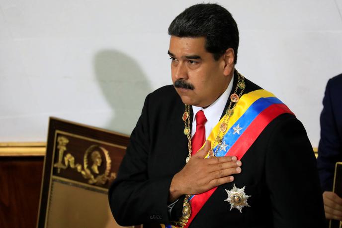 Nicolas Maduro | Ameriški predsednik Donald Trump je zagotovil, da ZDA niso vpletene v domnevni poskus vdora plačancev iz Kolumbije v Venezuelo. Na fotografiji venezuelski predsednik Nicolas Maduro. | Foto Reuters