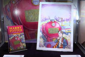 Na dražbo izvirna ilustracija naslovnice knjige Harry Potter in kamen modrosti