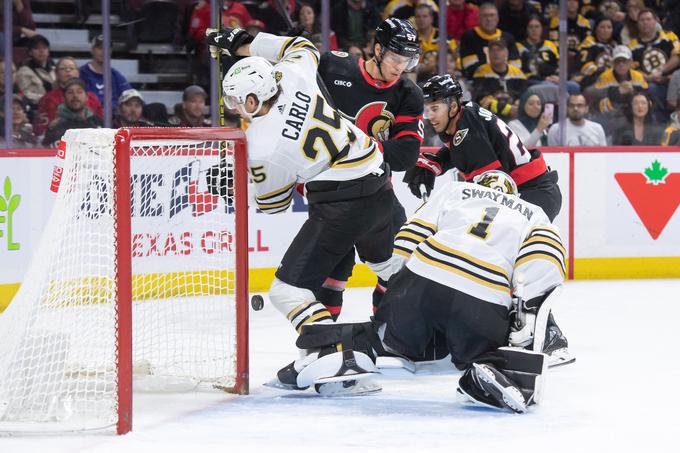 Hokejisti Boston Bruins so po podaljšku premagali Ottawa Senators. | Foto: Reuters