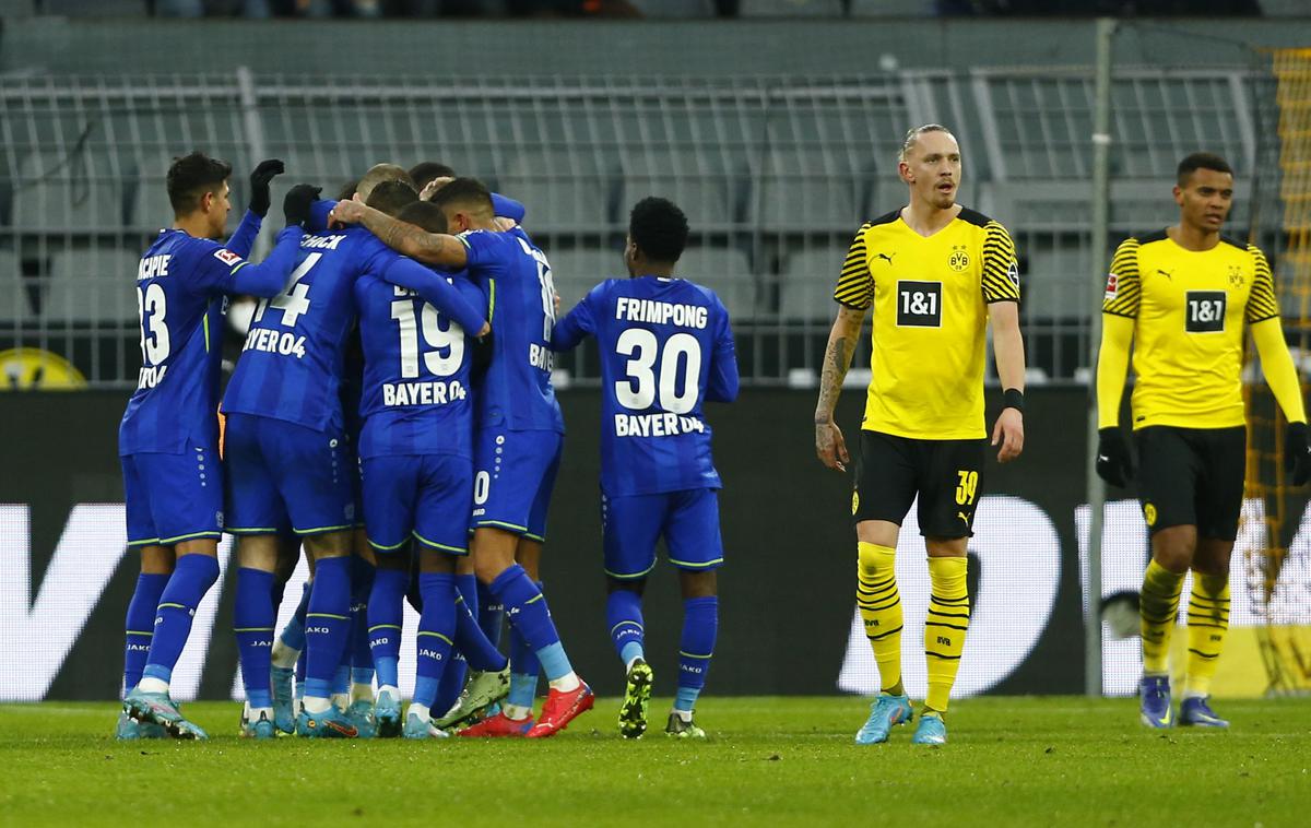 Bayer Borussia Dortmund | Bayer iz Leverkusna je v Dortmund mrežo Borussie zatresel kar petkrat! | Foto Reuters