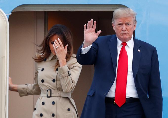 Težje se bo množici protestnikov izognila Melania Trump, ki bo glede na program obiska v petek ostala v Londonu. | Foto: Reuters