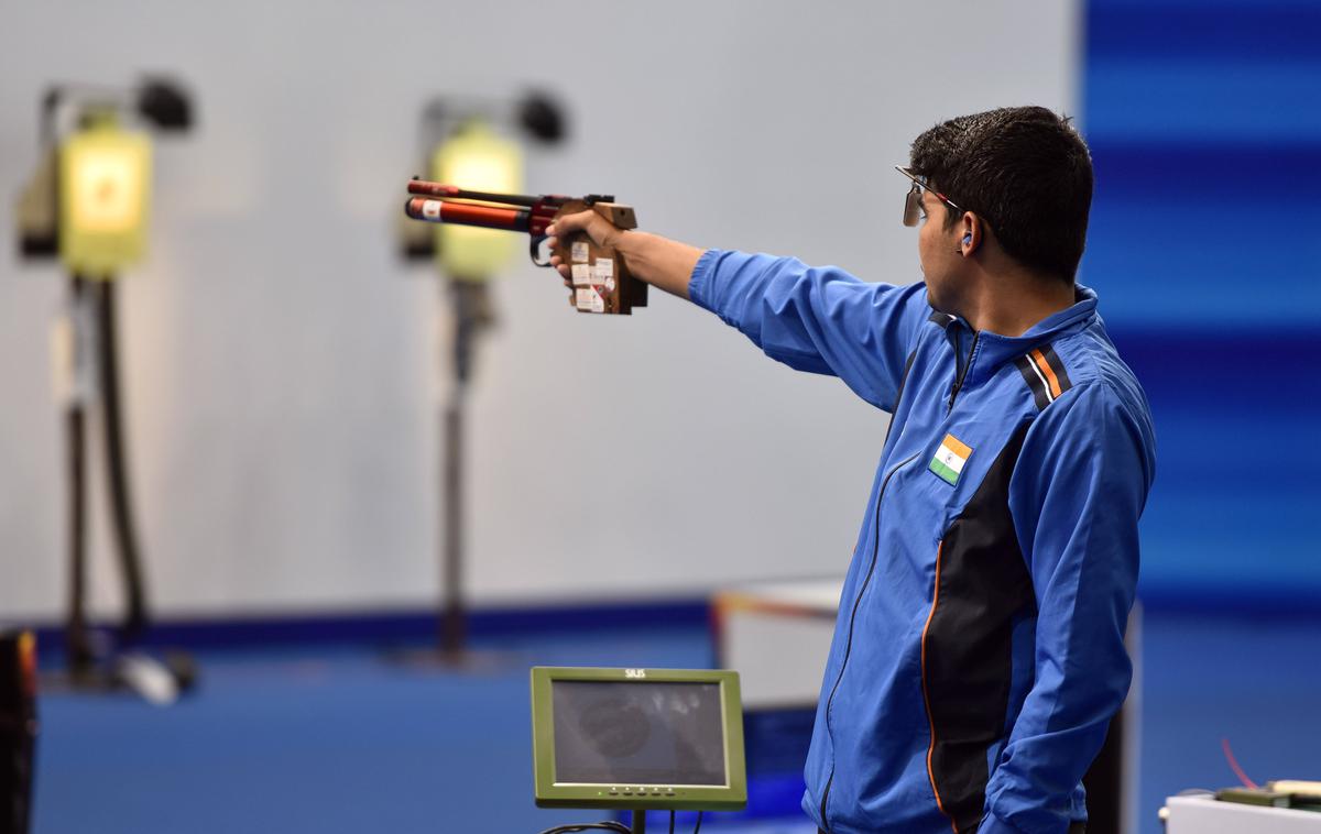 Chaudhary Saurabh | Indijski strelec Chaudhary Saurabh je zmagovalec današnjega finala svetovnega pokala v Kairu v disciplini zračna pištola 10 metrov. | Foto Guliverimage