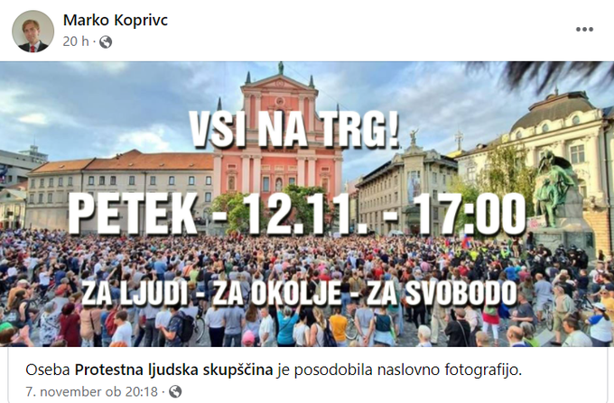 Koprivc | Foto: Facebook / Posnetek zaslona
