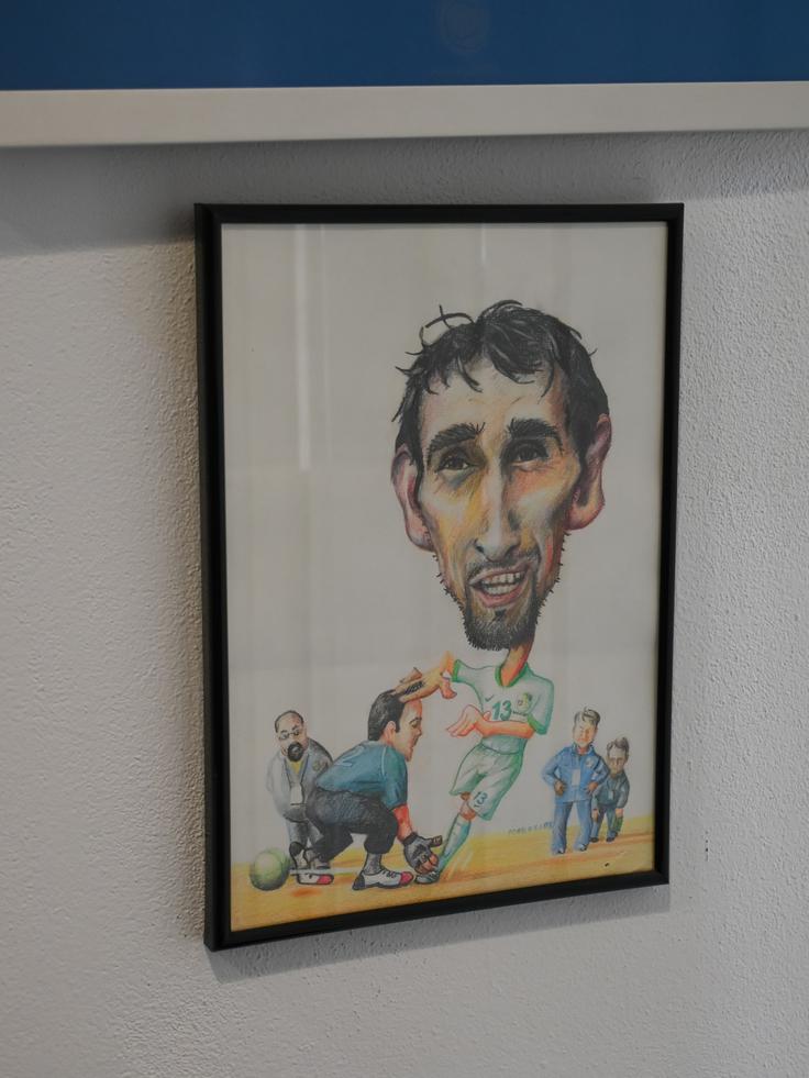 Goranova karikatura iz igralske kariere | Foto: Matej Podgoršek