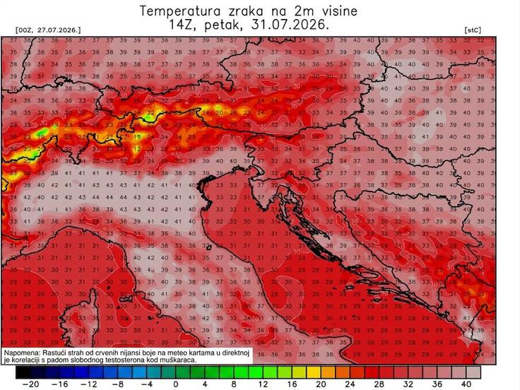 vreme, Hrvaška, vročinski val | Foto: IstraMet