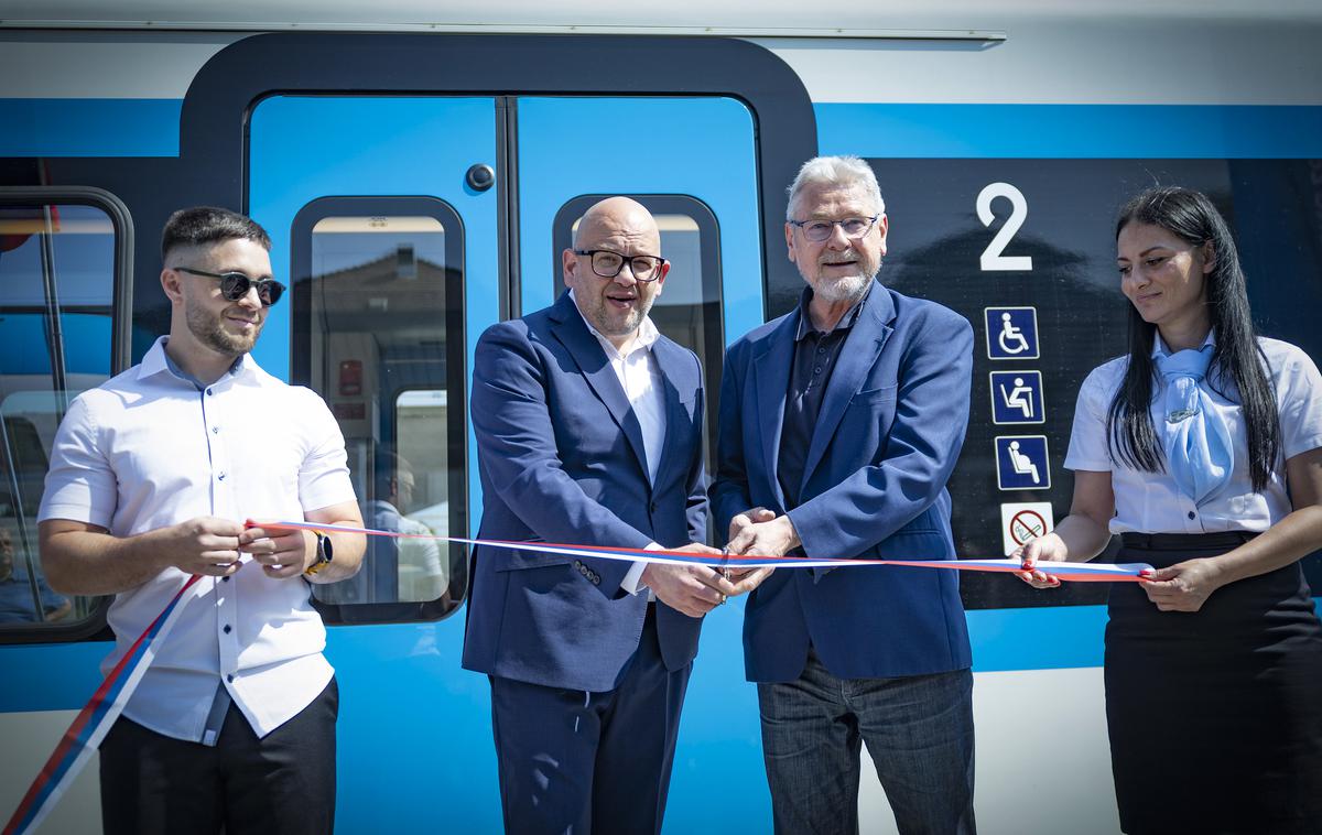 Stadler FLIRT | Slovesna prva vožnja novega dizelmotornega vlaka Stadler serije 610 in podserije 100 na slovenskih tirih | Foto Ana Kovač