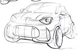 Uradna skica: Smart, Mercedes in Geely vračajo svoj mali mestni avtomobil