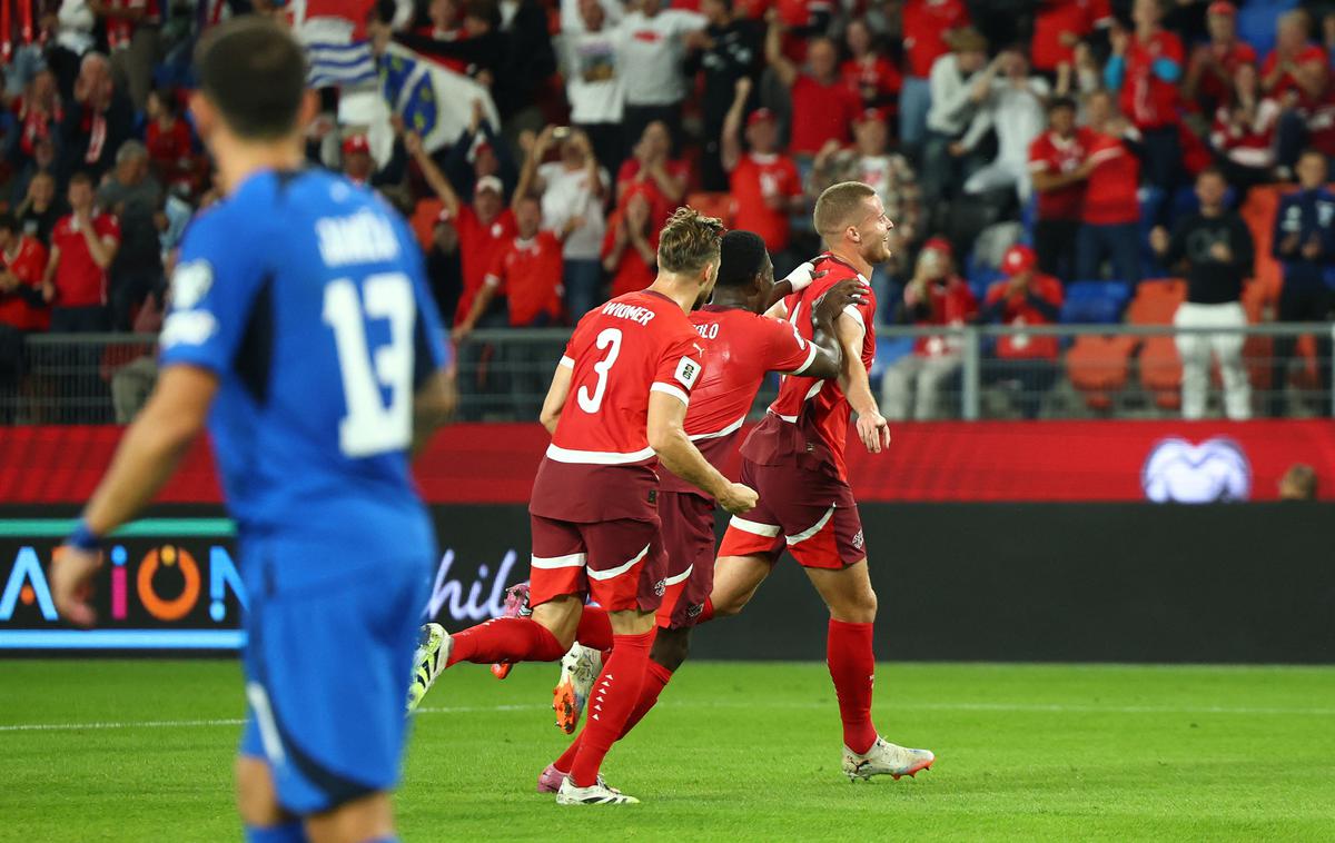 kvalifikacije za SP 2026 Slovenija Švica Nico Elvedi |  Nico Elvedi je sredi prvega polčasa Švico popeljal v vodstvu z 1:0. | Foto Reuters