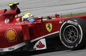 Ferrarijev Massa: Hvala bogu, da je začelo deževati