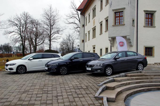 Paleta treh različic tipa, ki je zapolnila Fiatovo vrzel v segmentu C (z leve proti desni): tipo station wagon, tipo in tipo sedan. | Foto: Aleš Črnivec