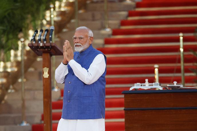 Narendra Modi | Indijski premier Narendra Modi je zaprisegel za nov, že tretji mandat. | Foto Reuters