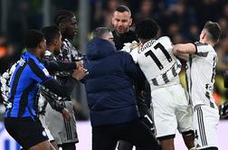 Kaos v Torinu, zvezdnik Juventusa udaril Handanovića