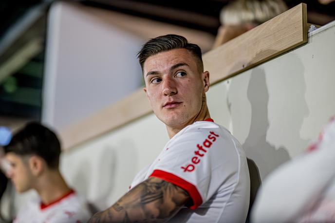 Benjamin Šeško | Benjamin Šeško za zdaj ostaja še nogometaš RB Leipziga. Če to poletje ne bi odšel nikamor, ne bi igral evropskih tekem. | Foto Guliverimage