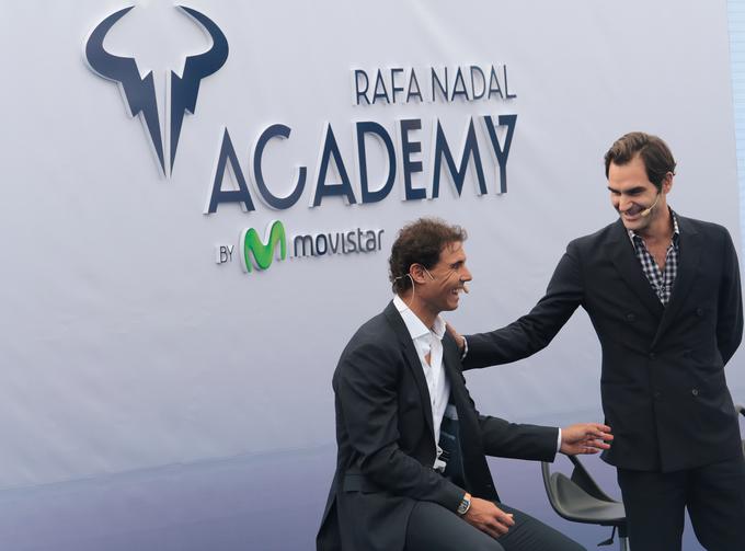 Leta 2016 je na odprtje akademije prišel tudi Roger Federer. | Foto: Gulliver/Getty Images