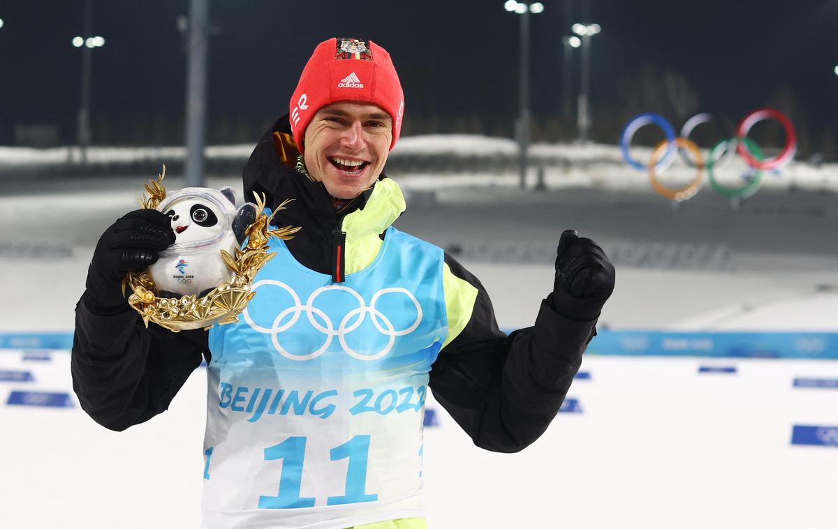 Vinzenz Geiger | Novi olimpijski prvak v nordijski kombinaciji je Nemec Vinzenz Geiger. | Foto Guliverimage