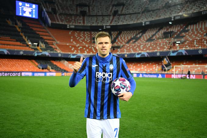 Josip Iličić je na zadnji tekmi v ligi prvakov dosegel kar štiri zadetke, Atalanta pa se je v krstni sezoni med evropsko elito podala med najboljših osem. Avgusta se bo Iličić dokazoval proti obrambi francoskega prvaka PSG. | Foto: Getty Images