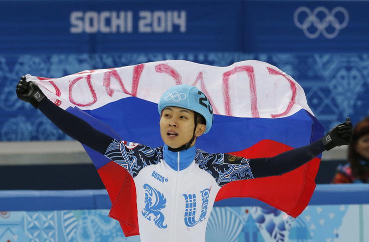 Victor An Soči Veliki adut Rusije, v Južni Koreji rojen hitrostni drsalec Viktor Ahn, zaradi dopinških pregreh ne bo smel nastopiti na igrah. | Foto: Reuters