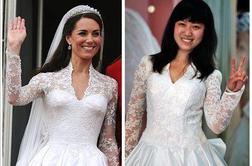 Kopije poročne obleke Kate Middleton