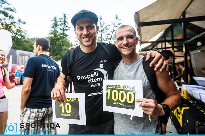 Leta 2016 je Nočno 10ko v čast tisoč pretečenim krogom okrog Blejskega jezera pretekel s štartno številko 1000. | Foto: Grega Valančič/Sportida