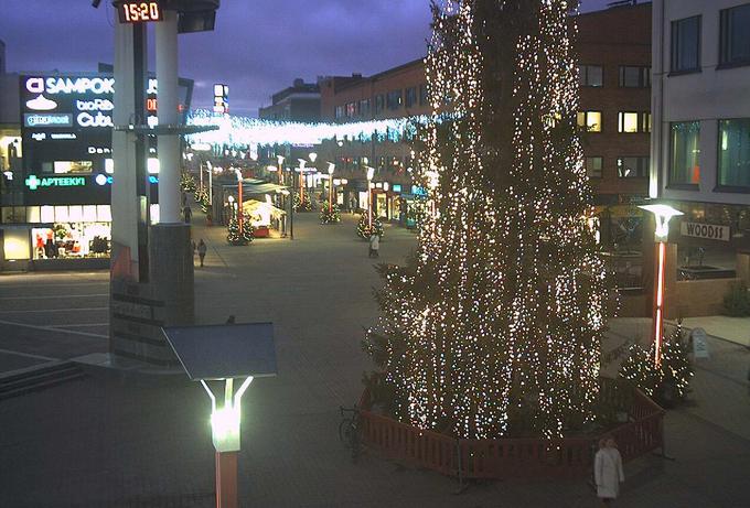 Tako "golo" je središče mesta Rovaniemi. | Foto: posnetek zaslona/rovaniemi.fi