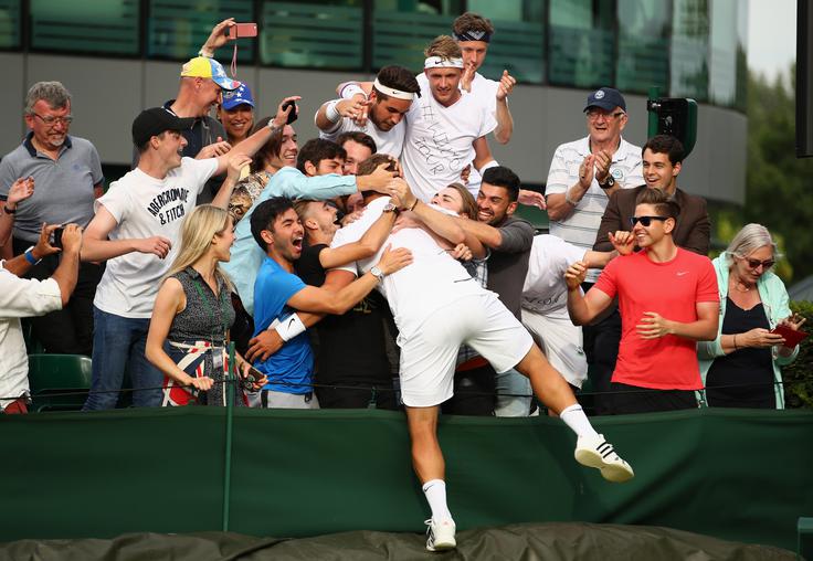Marcus Willis je imel na tribunah veliko podporo domačih navijačev. | Foto: 