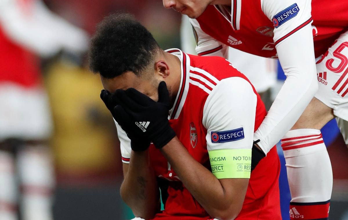 Arsenal Aubameyang | Pierre Emerick Aubameyang nad zapletom ni bil naudušen. | Foto Reuters