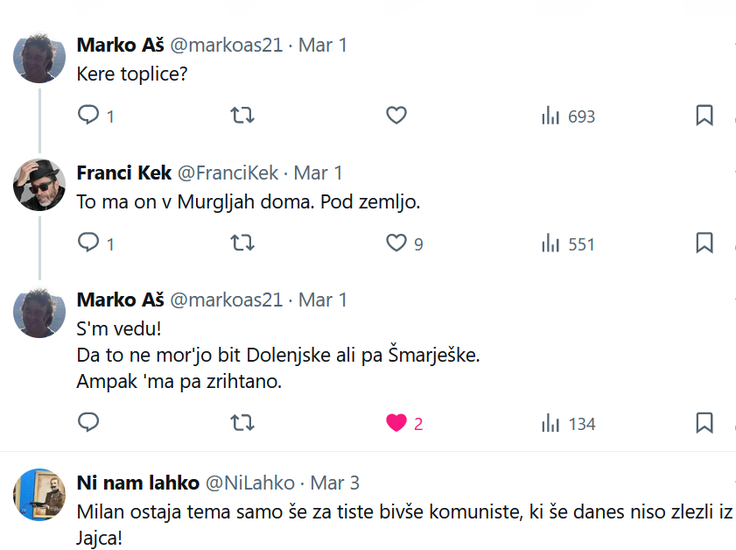 twitter Franci Kek | Foto: zajem zaslona Franci Kek
