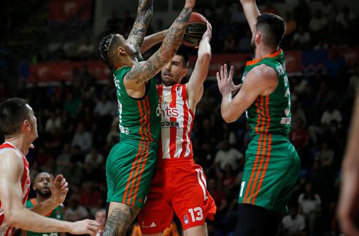 Brez presenečenja Cedevite Olimpije v Beogradu