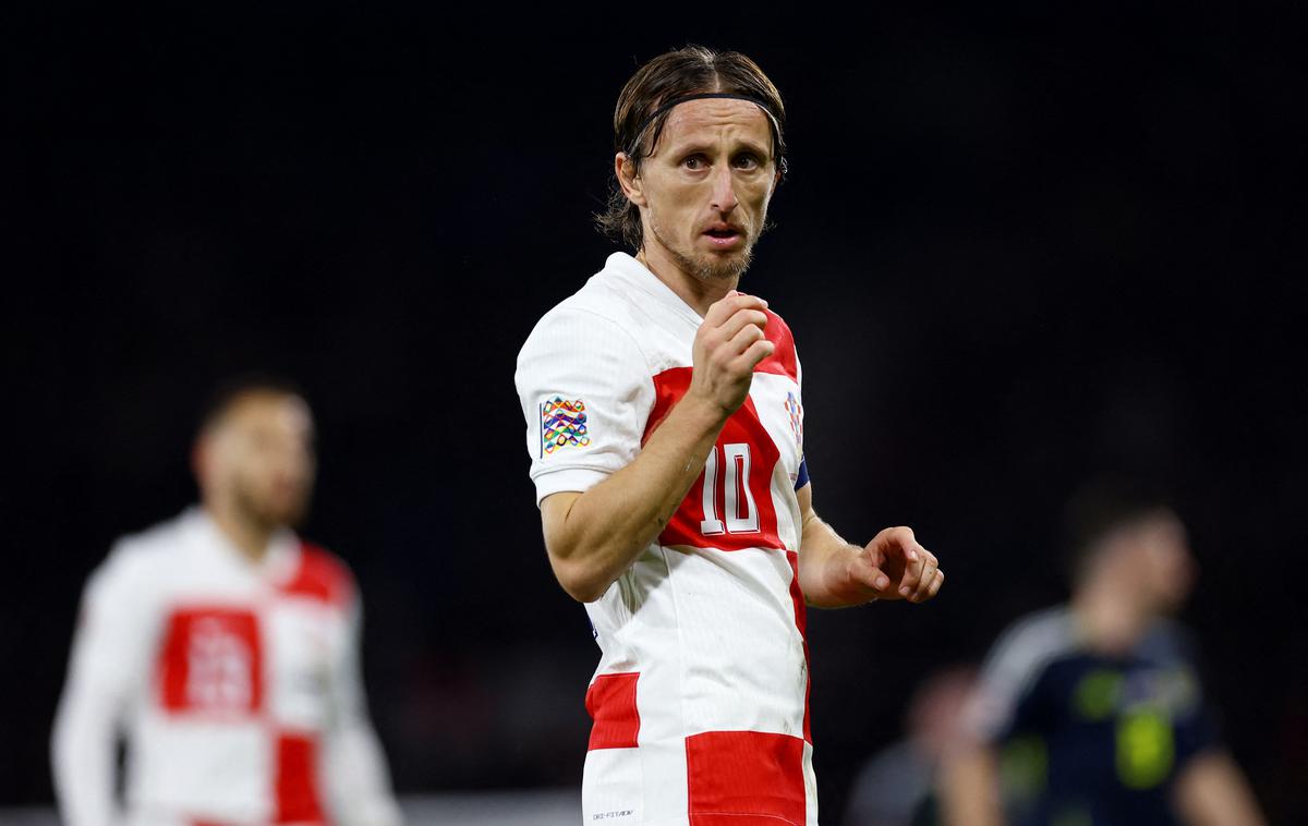 hrvaška nogometna reprezentanca Luka Modrić | Luka Modrić in soigralci potrjujejo uvrstitev v četrtfinale. | Foto Reuters