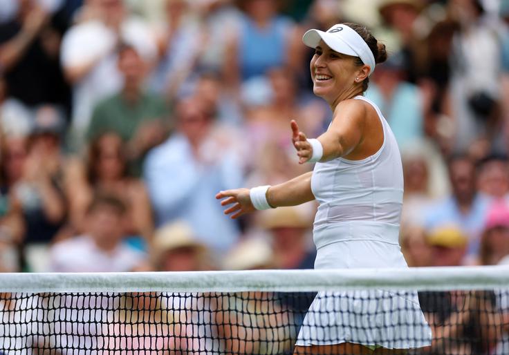 Belinda Bencic se je prvič uvrstila v polfinale Wimbledona. | Foto: Reuters